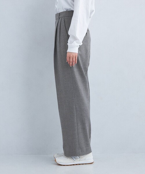 green label relaxing（グリーンレーベルリラクシング）の「［size SHORT/TALLあり］ビューティー サキソニー パンツ（スラックス・レディース・オフホワイト/ライトグレー/ネイビー・SHORT/34/36/38/40/TALL）」の15枚目の写真