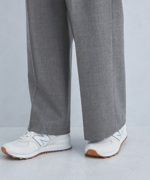 green label relaxing（グリーンレーベルリラクシング）の「［size SHORT/TALLあり］ビューティー サキソニー パンツ（スラックス・レディース・オフホワイト/ライトグレー/ネイビー・SHORT/34/36/38/40/TALL）」の20枚目の写真