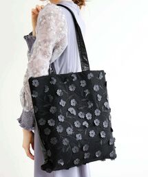 チュールフラワーシンプルトート
