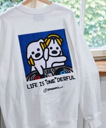 FREAK'S STORE（フリークスストア）の「matsui×FREAK'S STORE/マツイ×フリークスストア 別注 ｢DJ」バックフェルト刺繍 クルーネック スウェット（スウェット・メンズ）」