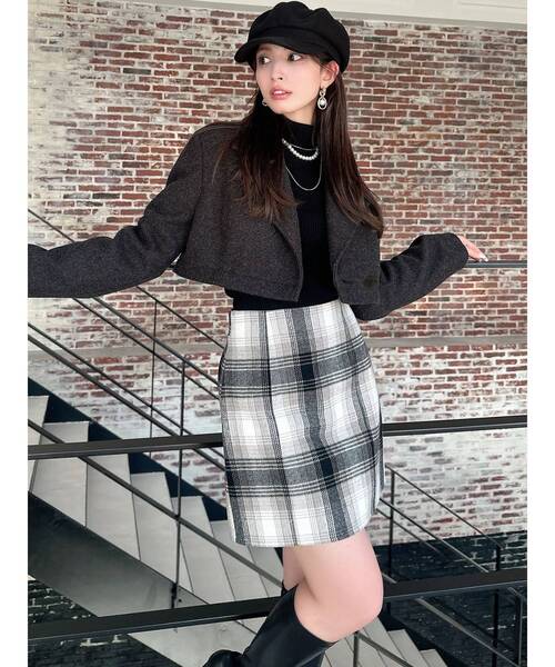 RESEXXY（リゼクシー）の「2wayミニフレアコート（その他アウター・レディース・チャコールグレー/その他/その他1・FREE）」の8枚目の写真