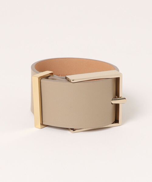 MAISON BOINET(メゾンボワネ)の「【Maison Boinet/メゾンボワネ】ワイドレザーブレスレット 牛革(ブレスレット・レディース・ライトグレー/ブラウン/ブラック/ダークグレー・FREE)」の9枚目の写真