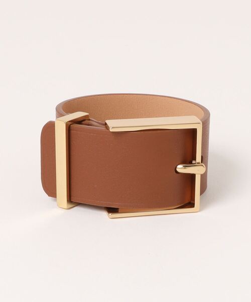 MAISON BOINET(メゾンボワネ)の「【Maison Boinet/メゾンボワネ】ワイドレザーブレスレット 牛革(ブレスレット・レディース・ライトグレー/ブラウン/ブラック/ダークグレー・FREE)」の21枚目の写真