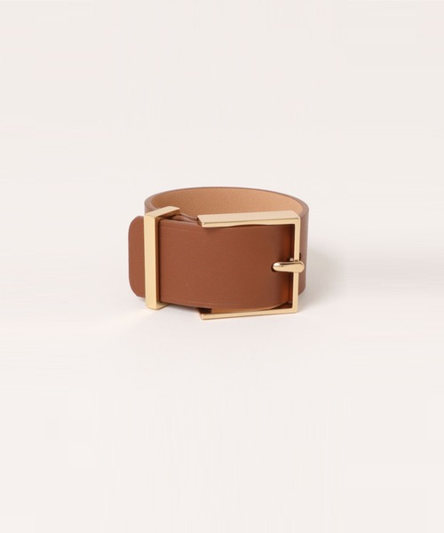 MAISON BOINET(メゾンボワネ)の「【Maison Boinet/メゾンボワネ】ワイドレザーブレスレット 牛革(ブレスレット・レディース・ライトグレー/ブラウン/ブラック/ダークグレー・FREE)」の20枚目の写真