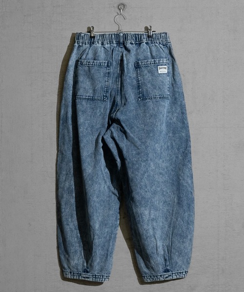 THRASHER（スラッシャー）の「【3】〔THRASHER/スラッシャー〕デニム/カツラギ ワイドバルーン ダーツパンツ（デニムパンツ・メンズ・ブラック/サックスブルー/オフホワイト/ダークブラック/ベージュ・MEDIUM/LARGE/X-LARGE）」の10枚目の写真