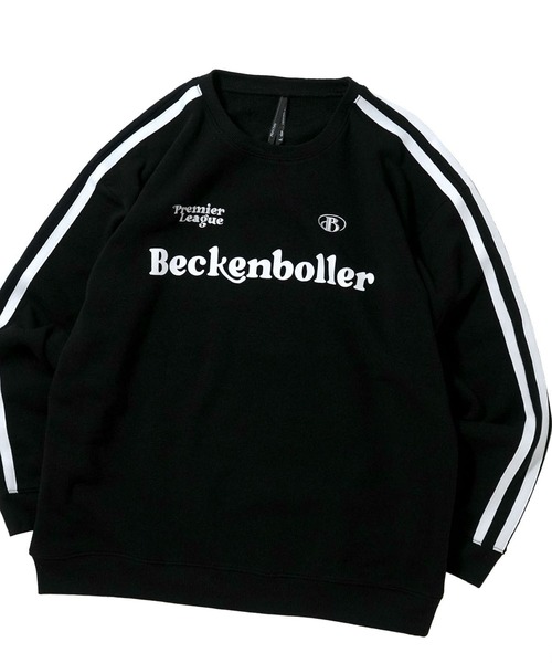 おしゃれスタ(オシャレスタ)の「uniform design sweat shirt/ユニフォームデザイン 裏起毛 スウェットシャツ ブロークコア【IR】 オーバーサイズ メンズ レディース(スウェット・メンズ・ホワイト/ブラック/ブルー/ブルー系その他/ホワイト系その他/ブラック系その他・M/L/XL)」の4枚目の写真