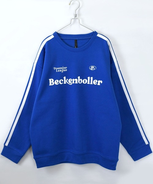 おしゃれスタ(オシャレスタ)の「uniform design sweat shirt/ユニフォームデザイン 裏起毛 スウェットシャツ ブロークコア【IR】 オーバーサイズ メンズ レディース(スウェット・メンズ・ホワイト/ブラック/ブルー/ブルー系その他/ホワイト系その他/ブラック系その他・M/L/XL)」の14枚目の写真