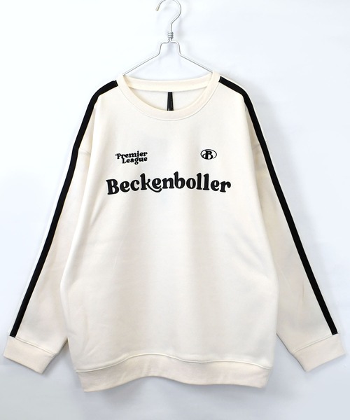 おしゃれスタ(オシャレスタ)の「uniform design sweat shirt/ユニフォームデザイン 裏起毛 スウェットシャツ ブロークコア【IR】 オーバーサイズ メンズ レディース(スウェット・メンズ・ホワイト/ブラック/ブルー/ブルー系その他/ホワイト系その他/ブラック系その他・M/L/XL)」の12枚目の写真