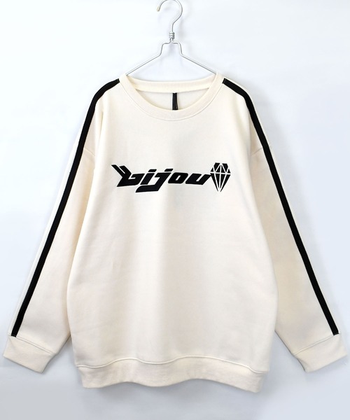 おしゃれスタ(オシャレスタ)の「uniform design sweat shirt/ユニフォームデザイン 裏起毛 スウェットシャツ ブロークコア【IR】 オーバーサイズ メンズ レディース(スウェット・メンズ・ホワイト/ブラック/ブルー/ブルー系その他/ホワイト系その他/ブラック系その他・M/L/XL)」の8枚目の写真