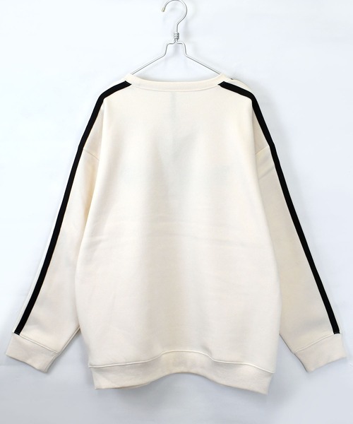 おしゃれスタ(オシャレスタ)の「uniform design sweat shirt/ユニフォームデザイン 裏起毛 スウェットシャツ ブロークコア【IR】 オーバーサイズ メンズ レディース(スウェット・メンズ・ホワイト/ブラック/ブルー/ブルー系その他/ホワイト系その他/ブラック系その他・M/L/XL)」の15枚目の写真