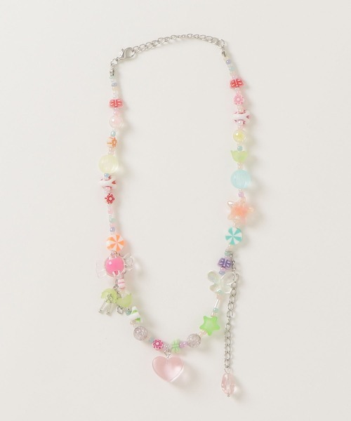 【COPPING ZONE】キャンディー ビーズ スター ネックレス 関送込 VVV Waterdrop Star Logo Surgical Necklace 4BFK421 (VVV