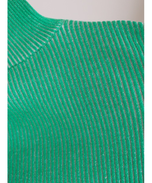 Katrin TOKYO（カトリーントーキョー）の「stripe rib turtle knit（ニット/セーター・レディース・オレンジ/グリーン・FREE/XS）」の20枚目の写真