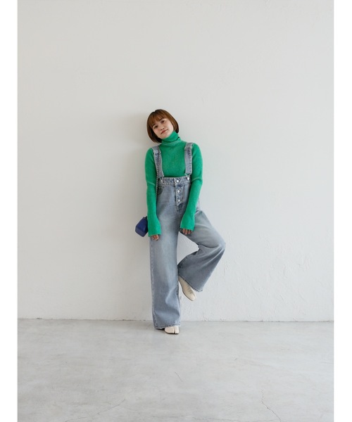 Katrin TOKYO（カトリーントーキョー）の「stripe rib turtle knit（ニット/セーター・レディース・オレンジ/グリーン・FREE/XS）」の12枚目の写真
