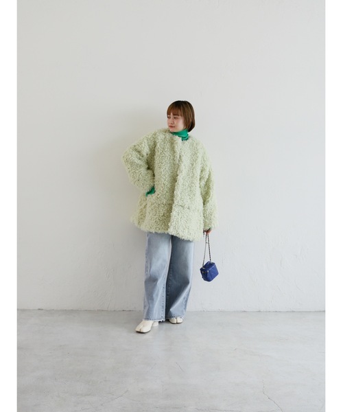 Katrin TOKYO（カトリーントーキョー）の「stripe rib turtle knit（ニット/セーター・レディース・オレンジ/グリーン・FREE/XS）」の17枚目の写真