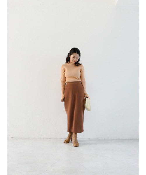 Katrin TOKYO（カトリーントーキョー）の「stripe rib turtle knit（ニット/セーター・レディース・オレンジ/グリーン・FREE/XS）」の10枚目の写真