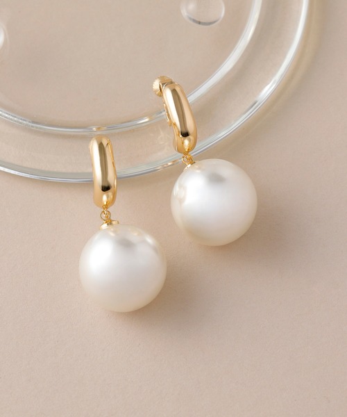 DT MaxMara ★ パール イヤリング AOSTA ホワイト / ゴールド TASAKI タサキ パール 真珠 8mm イヤリング K14ホワイトゴールド