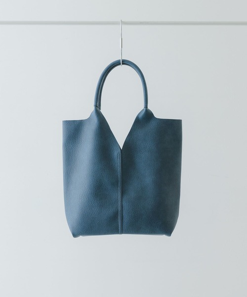 RODE SKO（ロデスコ）の「センターステッチVカットトートバッグ（トートバッグ・レディース・アイボリー/シルバー/ブラック/ブルー/ゴールド・ONE）」の3枚目の写真