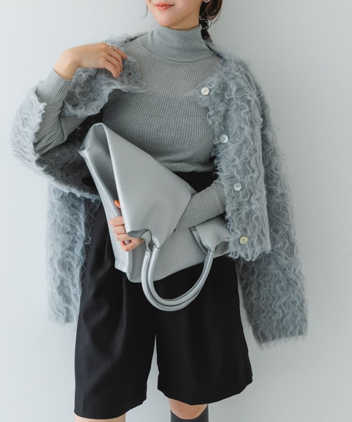 RODE SKO（ロデスコ）の「センターステッチVカットトートバッグ（トートバッグ・レディース・アイボリー/シルバー/ブラック/ブルー/ゴールド・ONE）」の20枚目の写真