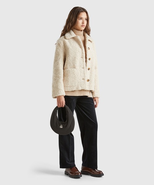 BENETTON (UNITED COLORS OF BENETTON)(ベネトンユナイテッドカラーズオブベネトン)の「【GREEN B】BENETTON丸型バッグ(ハンドバッグ・レディース・グレー/ブラック/ピンク・FREE)」の7枚目の写真