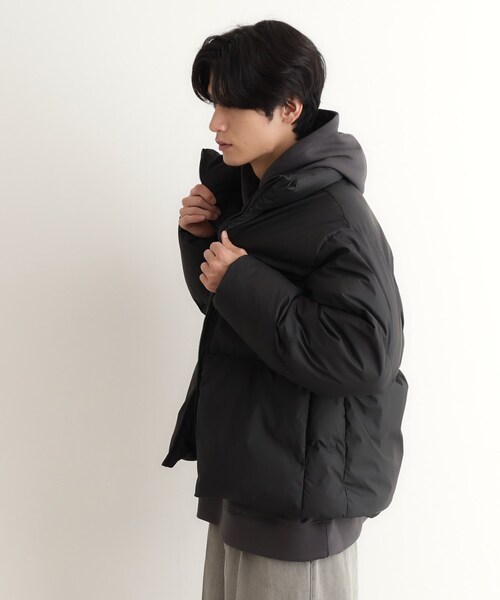 THE SHOP TK （ザ ショップ ティーケー ）の「◆スタンドネック中綿ジップブルゾン（その他アウター・メンズ・ライトグレー/ブラック・03/02/01）」の6枚目の写真