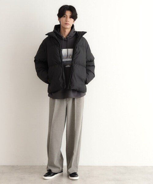THE SHOP TK （ザ ショップ ティーケー ）の「◆スタンドネック中綿ジップブルゾン（その他アウター・メンズ・ライトグレー/ブラック・03/02/01）」の8枚目の写真