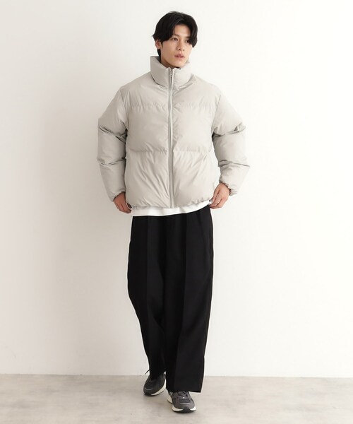 THE SHOP TK （ザ ショップ ティーケー ）の「◆スタンドネック中綿ジップブルゾン（その他アウター・メンズ・ライトグレー/ブラック・03/02/01）」の12枚目の写真