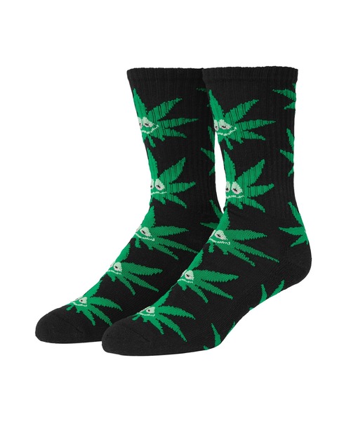 HUF（ハフ）の「GREEN BUDDY PL SOCKS / HUF ソックス 靴下（ソックス/靴下・メンズ・ホワイト/ブラック・ONE SIZE）」の2枚目の写真