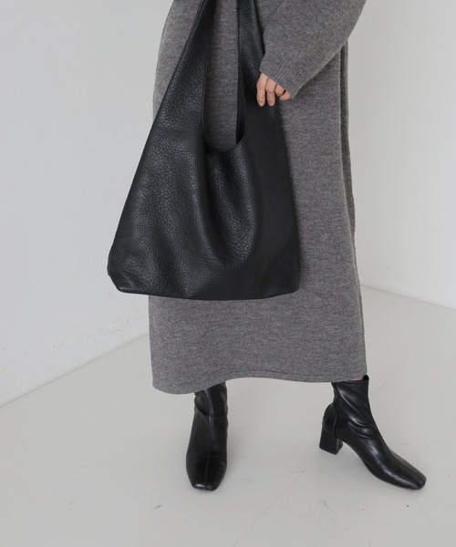 hellam（へラム）の「レザートートバッグ（トートバッグ・レディース・アイボリー/ブラック/カーキ/ブラウン・FREE）」の9枚目の写真