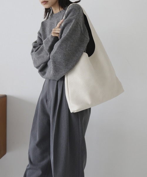 hellam（へラム）の「レザートートバッグ（トートバッグ・レディース・アイボリー/ブラック/カーキ/ブラウン・FREE）」の13枚目の写真