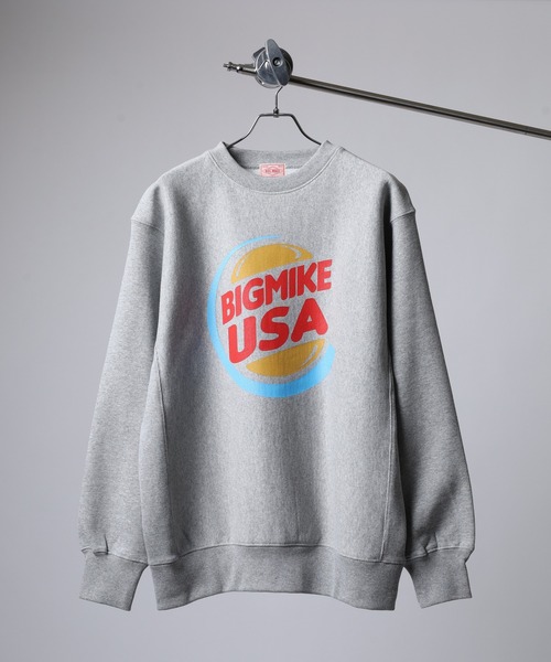 BIG MIKE(ビッグマイク)の「BIG MIKE ロゴ スウェットトレーナー(スウェット・メンズ・ネイビー/サンドベージュ/グリーン/ブラック/グレー系その他/ブラック系その他2/ヘザーグレー/ブラック系その他/グレー系その他2/ブラック系その他4・L/XL/M)」の7枚目の写真