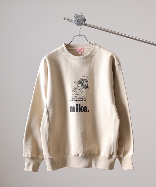 BIG MIKE(ビッグマイク)の「BIG MIKE ロゴ スウェットトレーナー(スウェット・メンズ・ネイビー/サンドベージュ/グリーン/ブラック/グレー系その他/ブラック系その他2/ヘザーグレー/ブラック系その他/グレー系その他2/ブラック系その他4・L/XL/M)」の8枚目の写真