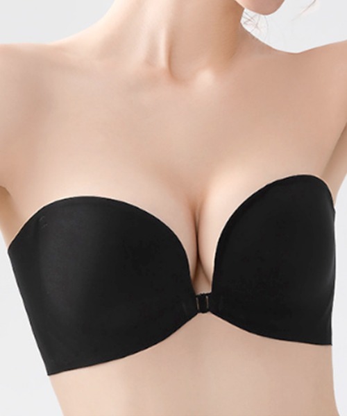 セール】ノンワイヤー 1/2 シームレス フロントホック ブラ