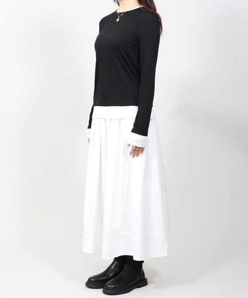 relac(レーラック)の「レイヤード シアートップス(Tシャツ/カットソー・レディース・ブラック×ホワイト/グレー/ブラック/ベージュ・FREE)」の18枚目の写真