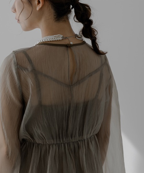 epic day　エピックデイ　楊柳フリルトップス＆キャミソールドレス 楊柳フリルトップス＆キャミソールドレス（ドレス）｜epic day