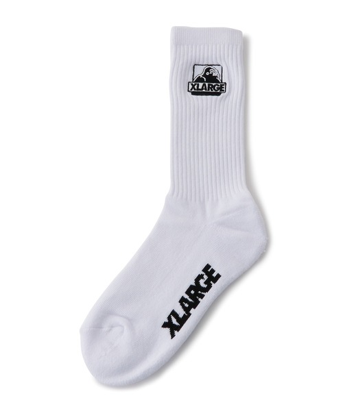 XLARGE（エクストララージ）の「【販売終了】OG EMB SOCKS（ソックス/靴下・メンズ・ブラウン/ホワイト/ブラック・ONE SIZE）」の10枚目の写真
