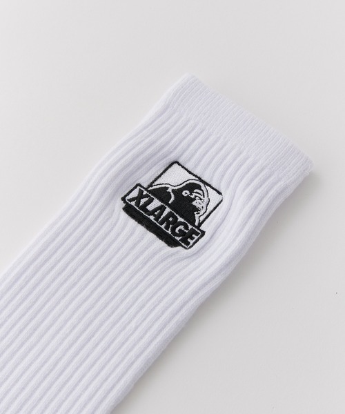XLARGE（エクストララージ）の「【販売終了】OG EMB SOCKS（ソックス/靴下・メンズ・ブラウン/ホワイト/ブラック・ONE SIZE）」の12枚目の写真