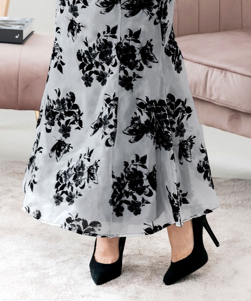 フロッキーフラワーマーメイドスカート（スカート）｜JULIA BOUTIQUE（ジュリアブティック）