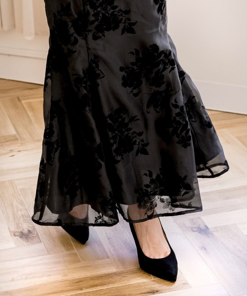 フロッキーフラワーマーメイドスカート（スカート）｜JULIA BOUTIQUE（ジュリアブティック）