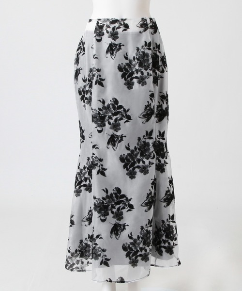 フロッキーフラワーマーメイドスカート（スカート）｜JULIA BOUTIQUE（ジュリアブティック）