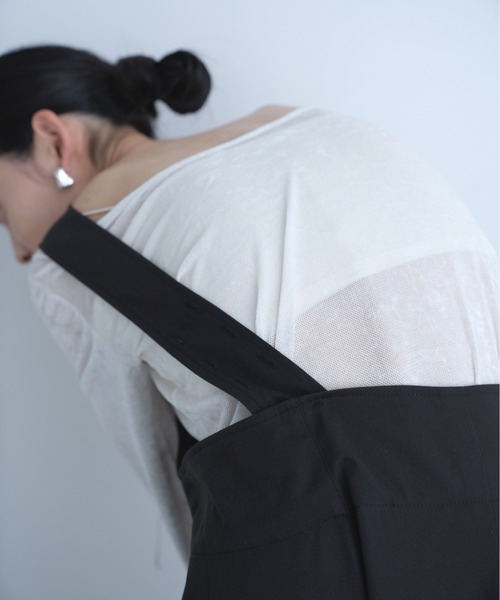 AIC.（エーアイシー）の「ワンショルダーラップオールインワン（サロペット/オーバーオール・レディース・ブラック/グレー・FREE）」の12枚目の写真