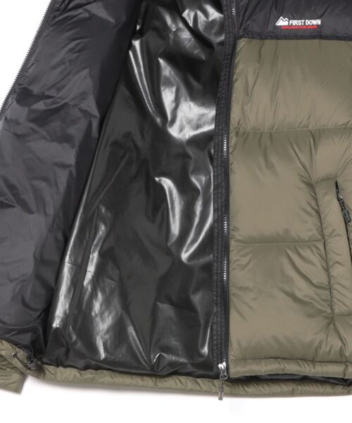 Right-on（ライトオン）の「【FIRST DOWN】ＦＤナイロンミドルダウン（ダウンジャケット/コート・メンズ・カーキブラウン/ブラック・M/L/XL）」の4枚目の写真