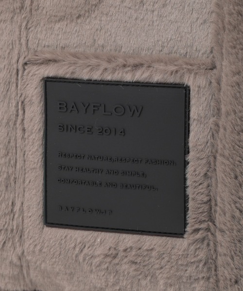 BAYFLOW（ベイフロー）の「[ショルダーストラップ付き]ファーボックストート（ハンドバッグ・レディース・サンドグレー/ベージュ・FREE）」の19枚目の写真