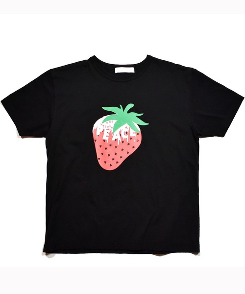 roarguns（ロアーガンズ）の「WOMAN PEACE BERRY T（Tシャツ/カットソー・レディース・ホワイト/ブラック・2/3）」の2枚目の写真