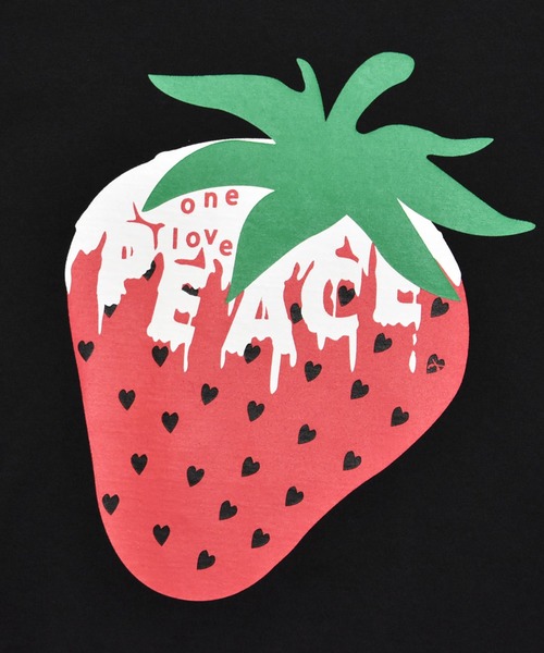 roarguns（ロアーガンズ）の「WOMAN PEACE BERRY T（Tシャツ/カットソー・レディース・ホワイト/ブラック・2/3）」の7枚目の写真