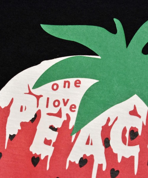roarguns（ロアーガンズ）の「WOMAN PEACE BERRY T（Tシャツ/カットソー・レディース・ホワイト/ブラック・2/3）」の8枚目の写真