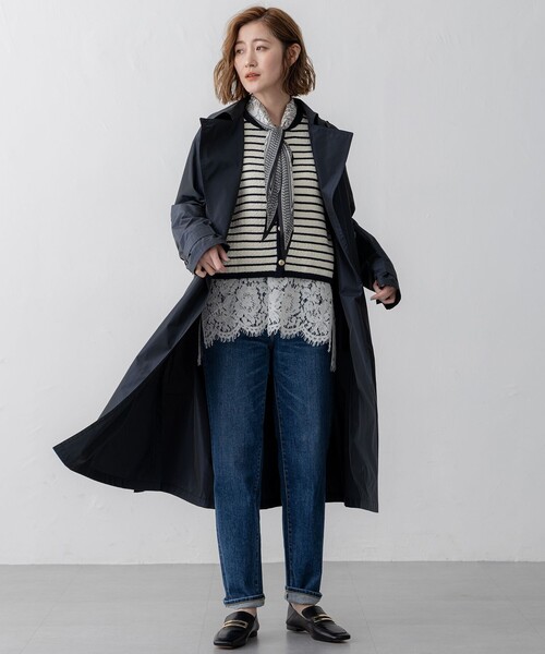23区 S(ニジュウサンクチイサイサイズ)の「【VERY3月号掲載/撥水加工/洗える】LIMONTA ハイカウントメモリータフタ コート(その他アウター・レディース・ブラウン系/ネイビー系/グレー系・32)」の7枚目の写真