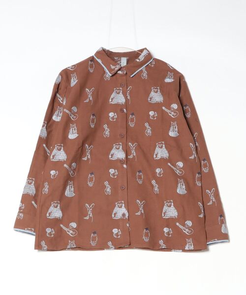 再値下げ シャツジャケット ネイビー emago イマゴ ナチュラン 再