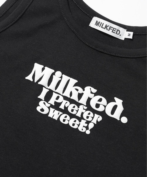 MILKFED.(ミルクフェド)の「I PREFER SWEET TANK TOP(タンクトップ・レディース・ブラック/オリーブ/ホワイト・S/M)」の6枚目の写真