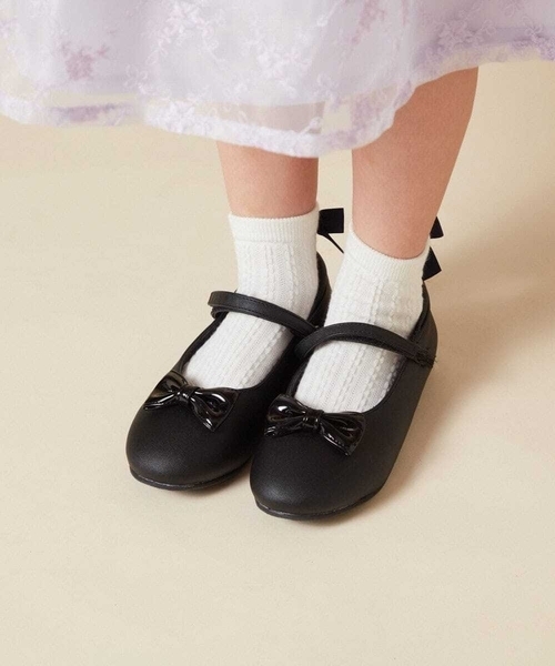 a.v.v（アーヴェヴェ）の「[18-20cm][CEREMONY STYLE]リボンバレエシューズ（その他シューズ・キッズ・ブラック/ホワイト・18/19/20）」の8枚目の写真