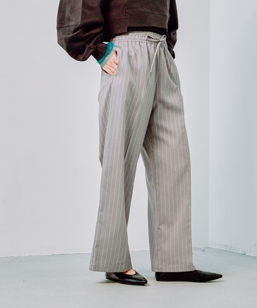 LEPSIM(レプシィム)の「Wウエストイージーパンツ 289238(その他パンツ・レディース・グレー系その他/ブラック/ベージュ/グレー・FREE)」の1枚目の写真